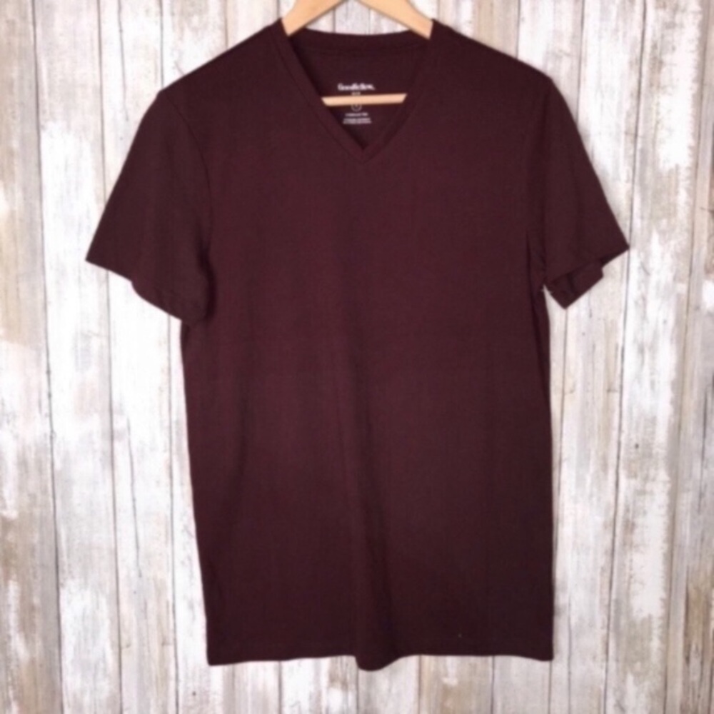 Goodfellow Maroon Tee - Picture 3 of 6